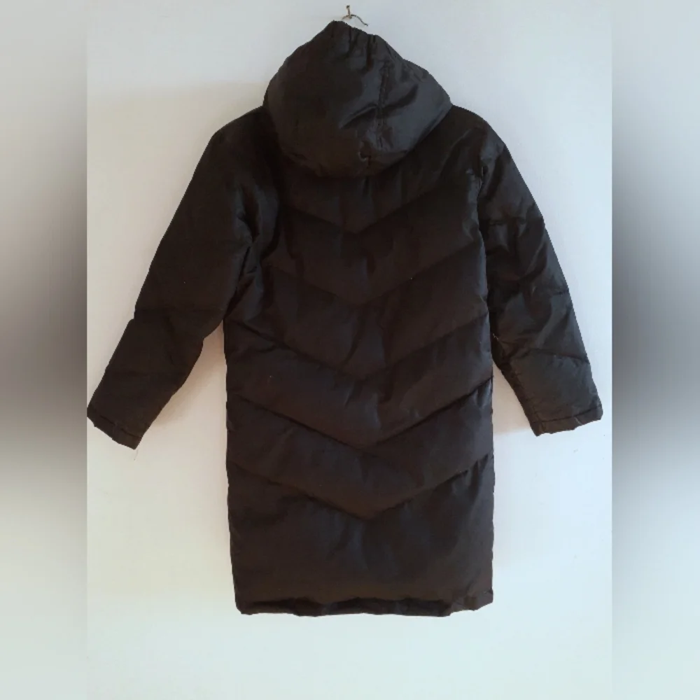 Down-filled, fleece-lined winter coat for kids or adults, with detachable hood. - Picture 2 of 12